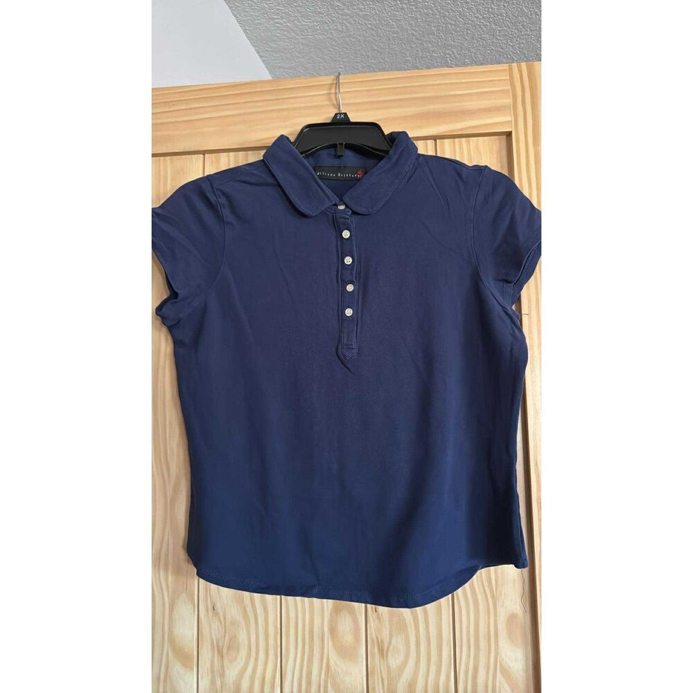 Allison Brittney Women's Top Dark Blue Size XL Polo